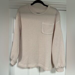 Women’s Cream Waffle Knot Style Sweater
